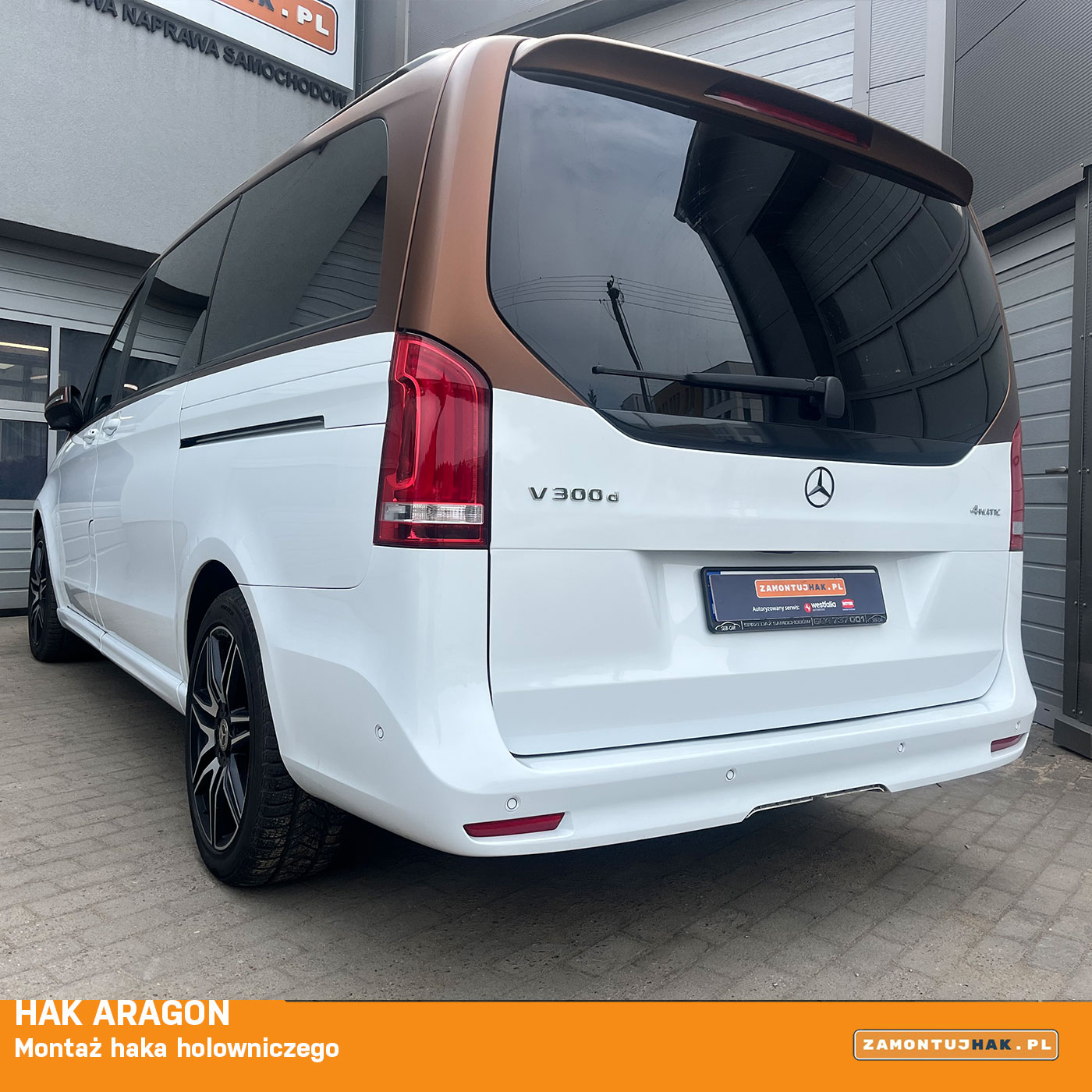 montaż haka w mecedesie hak aragon